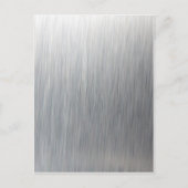 geborsteld aluminium metaal briefkaart (Voorkant)