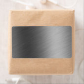 geborsteld aluminium metalen blik etiket (Insitu)