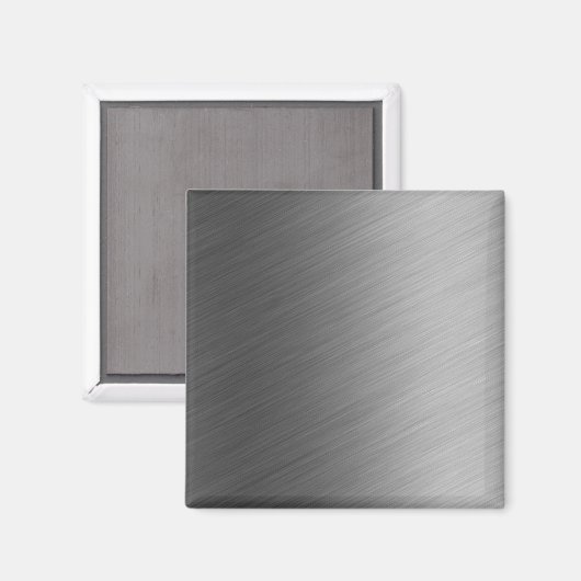 geborsteld aluminium metalen blik magneet (Voorkant / Achterkant)