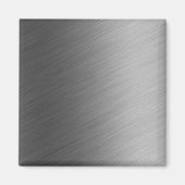 geborsteld aluminium metalen blik magneet (Voorkant)