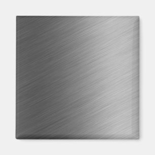 geborsteld aluminium metalen blik magneet