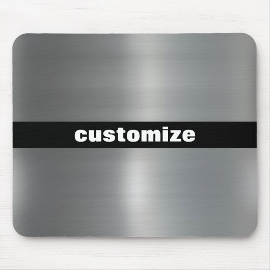 Geborsteld Aluminium Muismat (Voorkant)