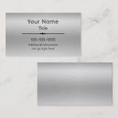 Geborsteld aluminium print Visitekaartjes (Voorkant / Achterkant)