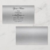 Geborsteld aluminium print Visitekaartjes (Voorkant / Achterkant)