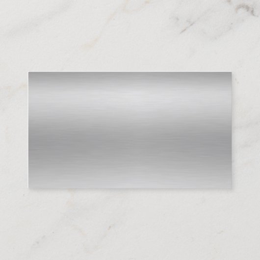 Geborsteld aluminium print Visitekaartjes (Achterkant)