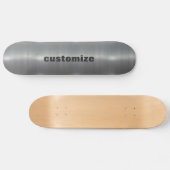 geborsteld aluminium skateboard (Horizontaal)