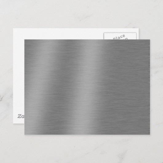 geborsteld aluminium textuur briefkaart (Voorkant / Achterkant)