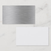 geborsteld aluminium visitekaartje (Voorkant / Achterkant)