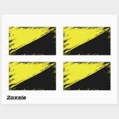 Geborsteld Anarchokapitalisme Vlag Sticker (Vel)