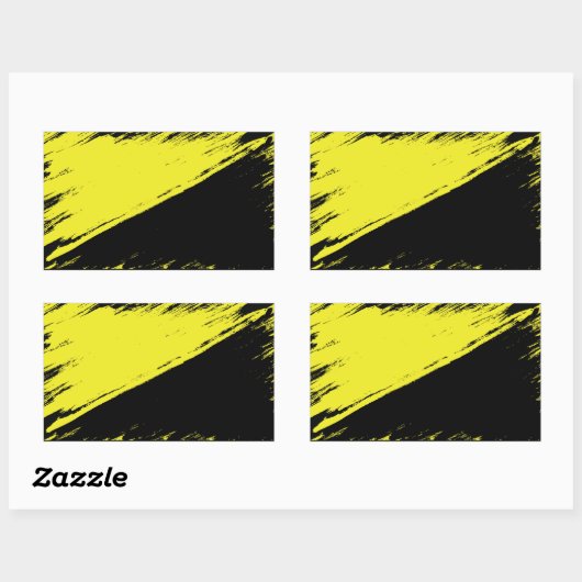 Geborsteld Anarchokapitalisme Vlag Sticker (Vel)