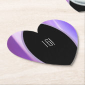 Geborsteld bloemblaadjes Lavendel papier Onderzett Kartonnen Onderzetters (Gekanteld)