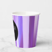 Geborsteld Bloemblaadjes Lavendel Papier Party Cup Papieren Bekers (Links)