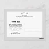 Geborsteld Charm Wedding Bedankt Card Briefkaart (Achterkant)