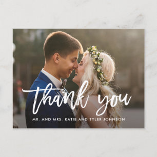 Geborsteld Charm Wedding Bedankt Card Briefkaart