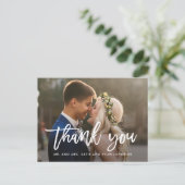 Geborsteld Charm Wedding Bedankt Card Briefkaart (Staand voorkant)