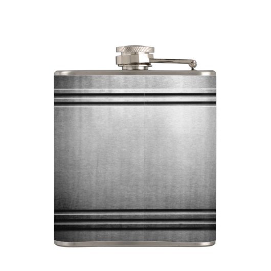 Geborsteld Chrome Slank Gepersonaliseerde Flask vo Heupfles (Achterkant)