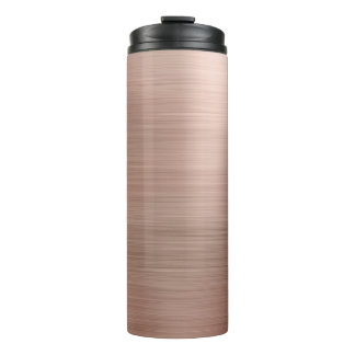 Geborsteld Faux Roos Goud Metallic Thermosbeker
