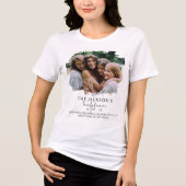 Geborsteld Foto-effect Gepersonaliseerd Tri-Blend Shirt (Voorkant)