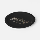 Geborsteld Glimmer EDITABLE KLEUR Afstudeerder Par Papieren Bordje (Gekanteld)