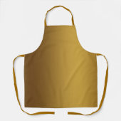 Geborsteld goud kleur schort (Voorkant)