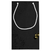 Geborsteld Goud Mardi Gras Masquerade Klein Cadeauzakje (Achterkant)