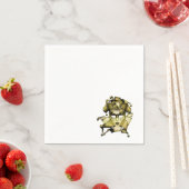 Geborsteld Goud Mardi Gras Masquerade Servet (Insitu)