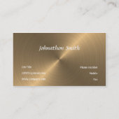 geborsteld goud visitekaartje (Achterkant)