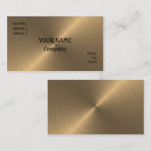 geborsteld goud visitekaartje (Voorkant / Achterkant)