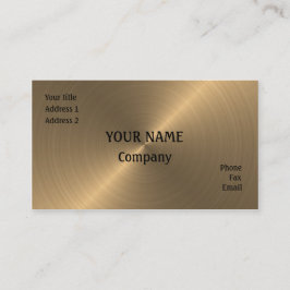 geborsteld goud visitekaartje