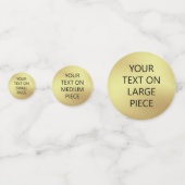 geborsteld goudfolie Jouw tekst Confetti (Voorkanten)