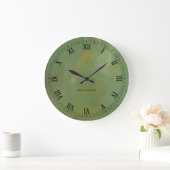 Geborsteld Groen Faux Finish Wandklok Romeinse cij (Huis)
