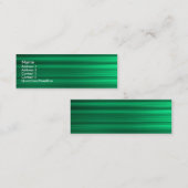geborsteld groen mini visitekaartje (Voorkant / Achterkant)