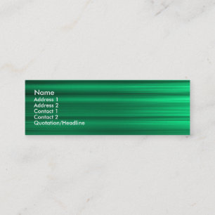 geborsteld groen mini visitekaartje