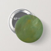 Geborsteld groen nepbekleding ronde button 5,7 cm (Voorkant /achterkant)