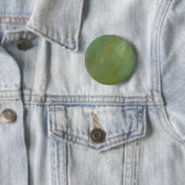 Geborsteld groen nepbekleding ronde button 5,7 cm (In situ)