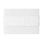 Geborsteld Hibiscus Bloemen bruiloft Uitnodigingen Wikkel (Achterkant Voorbeeld)