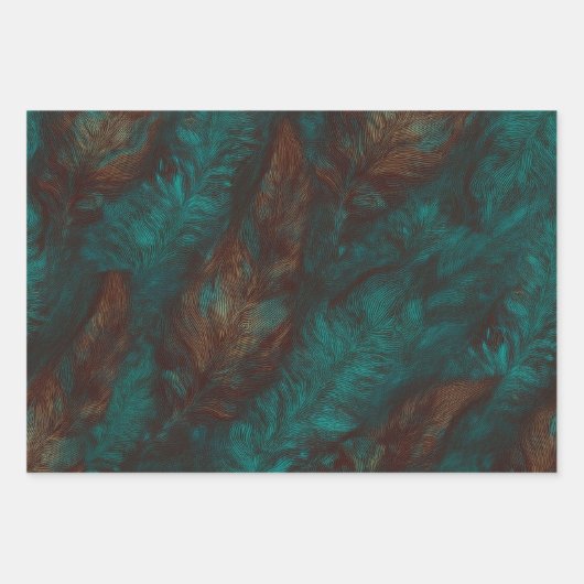 geborsteld koper inpakpapier vel (Voorkant 3)