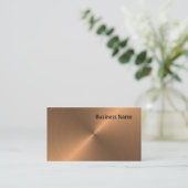 geborsteld koper visitekaartje (Staand voorkant)