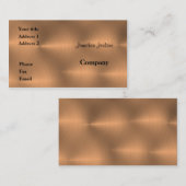 geborsteld koper visitekaartje (Voorkant / Achterkant)