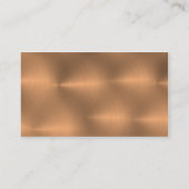 geborsteld koper visitekaartje (Achterkant)