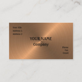 geborsteld koper visitekaartje