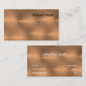 geborsteld koper visitekaartje (Voorkant / Achterkant)