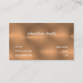 geborsteld koper visitekaartje (Achterkant)