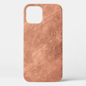 Geborsteld koperen oppervlak, metalen textuur. Case-Mate iPhone case (Achterkant)