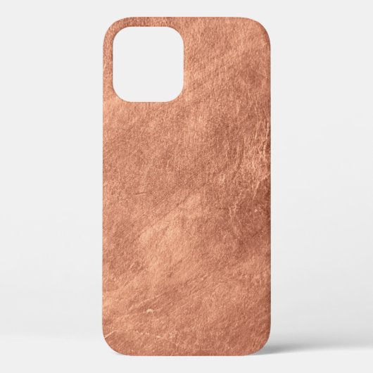 Geborsteld koperen oppervlak, metalen textuur. Case-Mate iPhone case (Achterkant)