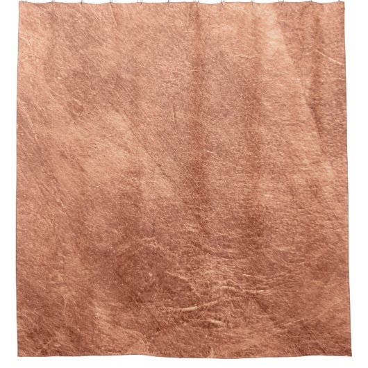 Geborsteld koperen oppervlak, metalen textuur. douchegordijn (Voorkant)