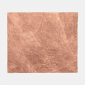 Geborsteld koperen oppervlak, metalen textuur. fleece deken (Voorkant (Horizontaal))