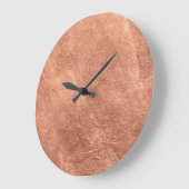 Geborsteld koperen oppervlak, metalen textuur. grote klok (Hoek)