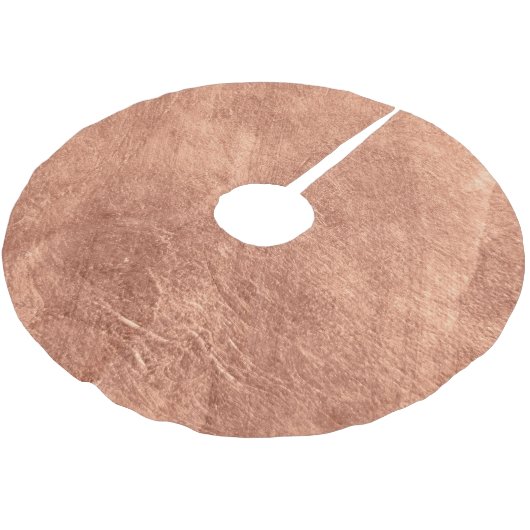 Geborsteld koperen oppervlak, metalen textuur. kerstboom rok (Gekanteld)