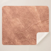 Geborsteld koperen oppervlak, metalen textuur. sherpa deken (Voorkant (horizontaal))